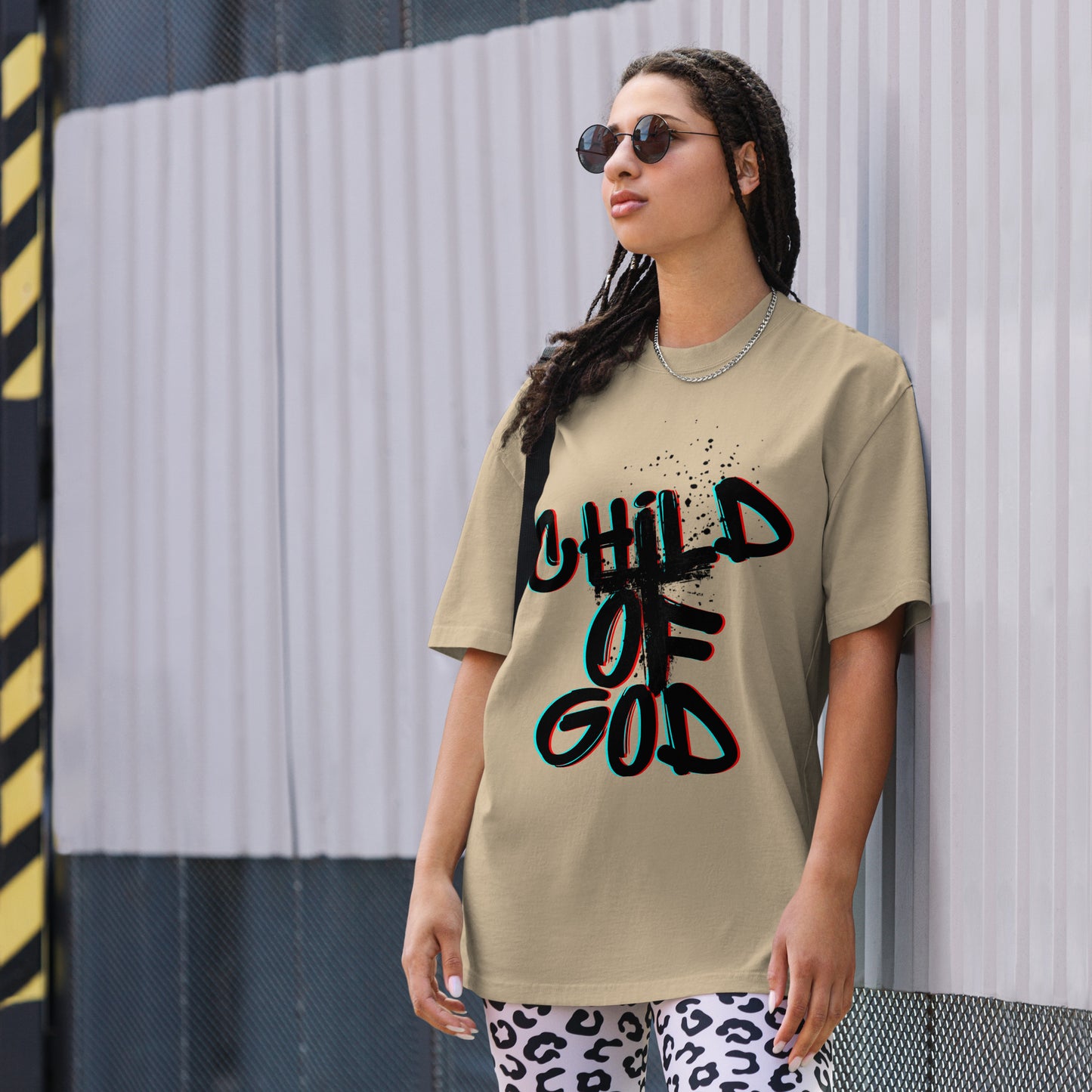 "Child of God" Oversized Faded T-Shirt