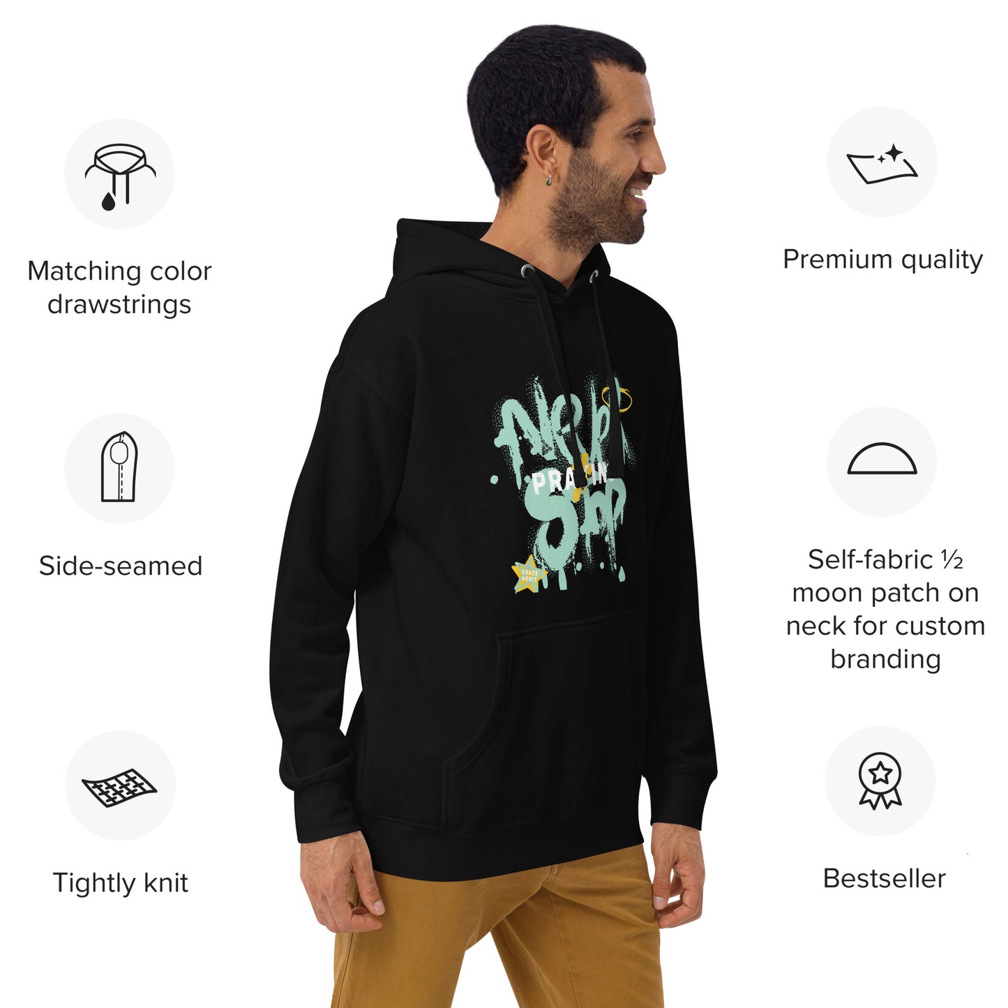 “Never Stop Praying” Unisex Hoodie